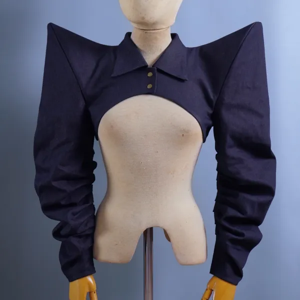 De Vil Cropped Bolero worn on a person