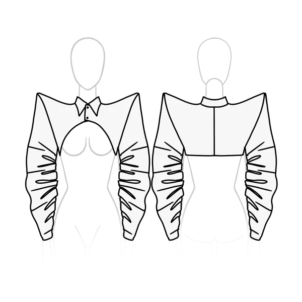 De Vil Cropped Bolero illustration