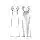 Sophie Dress technical drawing tulip sleeve thumbnail 7