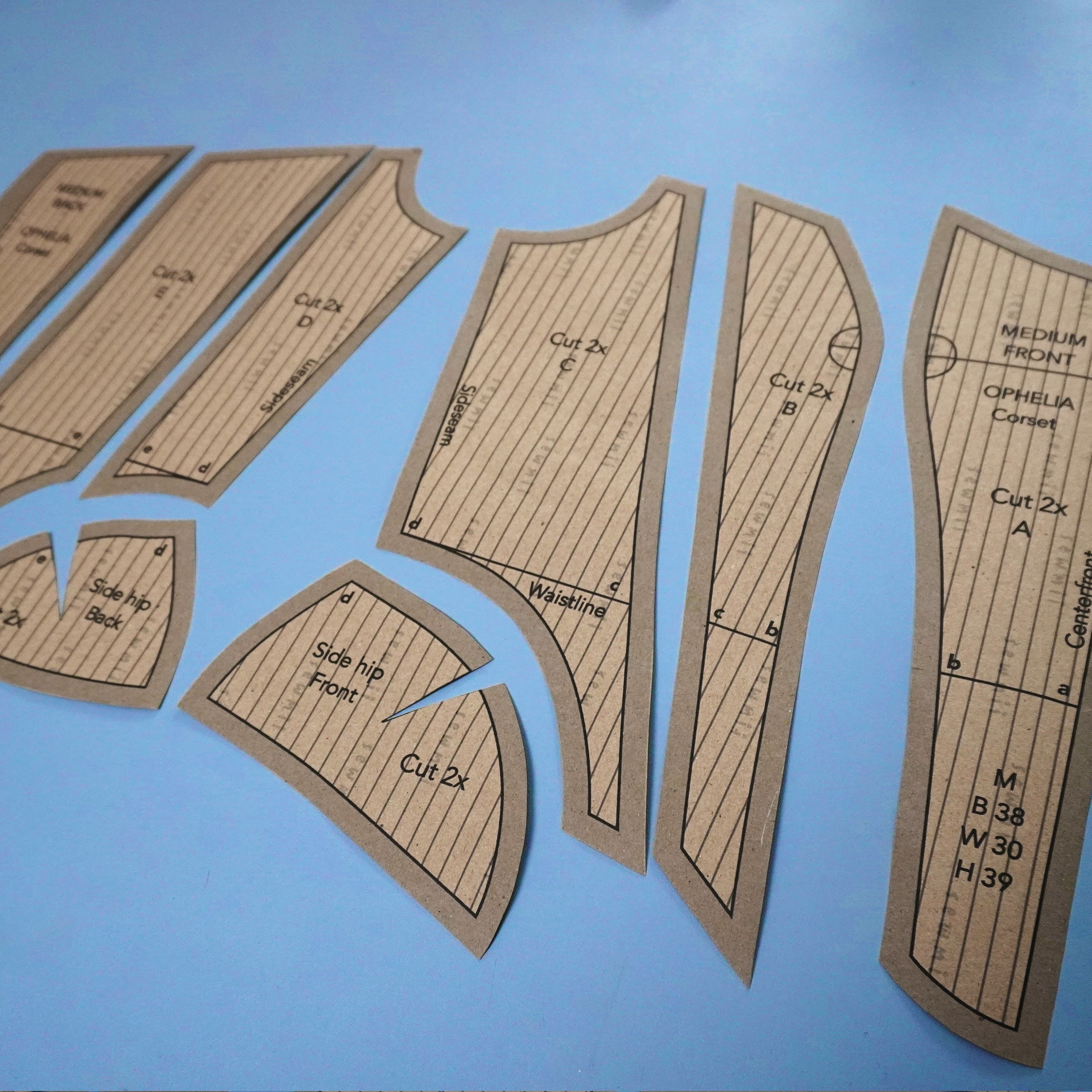 Ophelia Corset Pattern Image